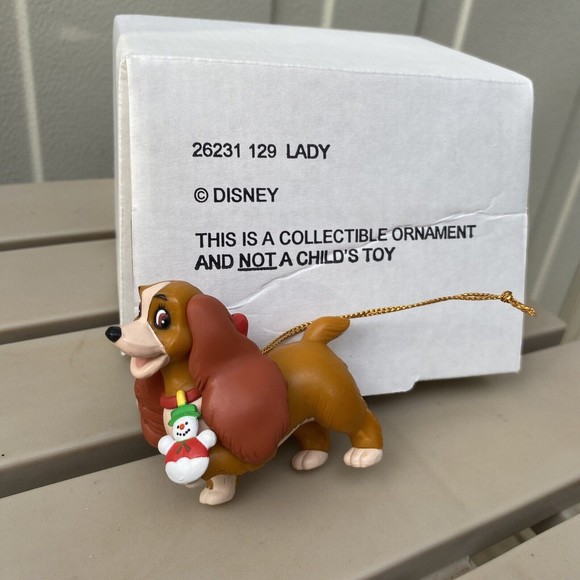 Vintage Grolier Disney Christmas Magic Ornament 26231 Lady 129 And The Tramp 130 - Picture 1 of 9